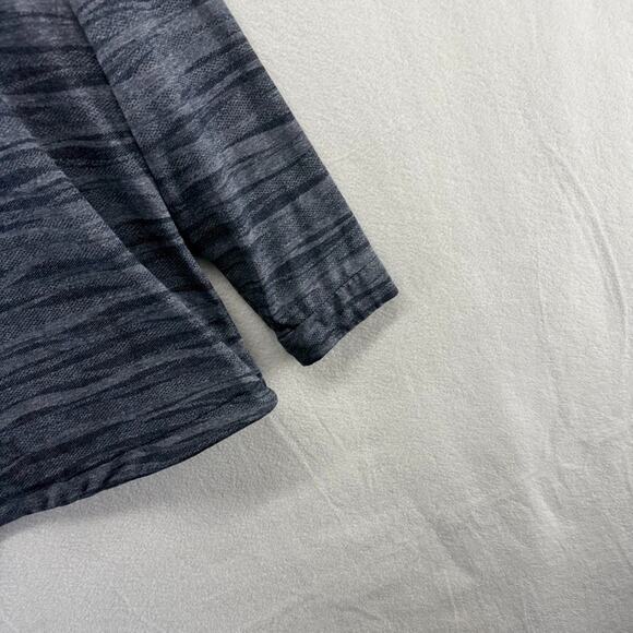 Zero Restriction Hoodie Men's Medium Blue Wave Pattern Snap Pebble Beach Golf - Picture 8 of 11